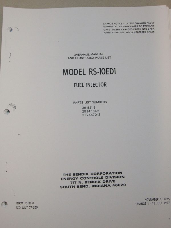 MANUAL, RSA-10ED1®, OVERHAUL