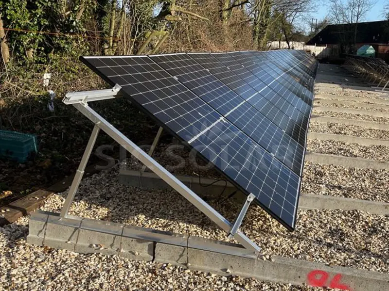 25KW Solar Triangle Mounting System For Ground / Flat Roof