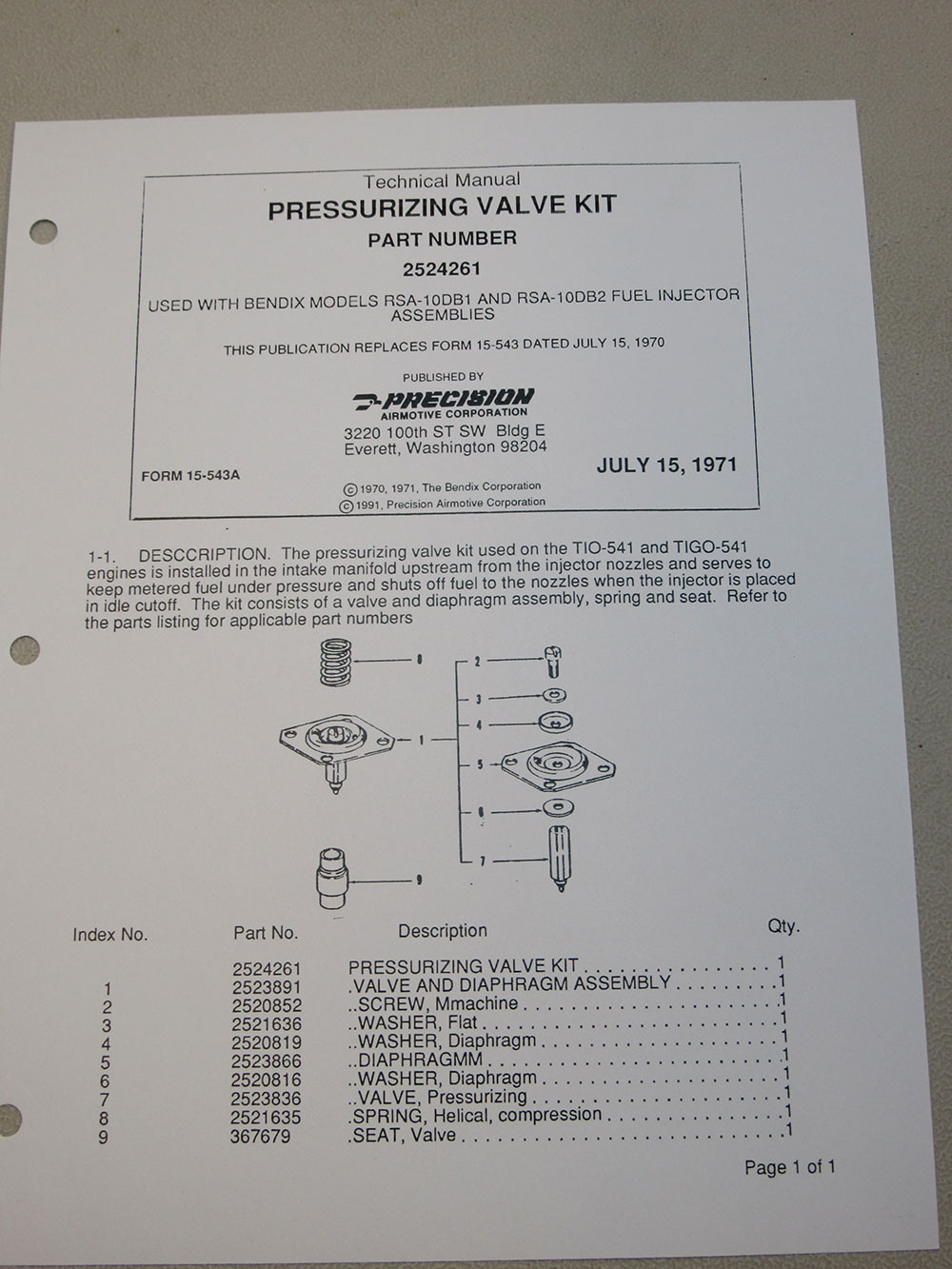 MANUAL, PRESS VALVE