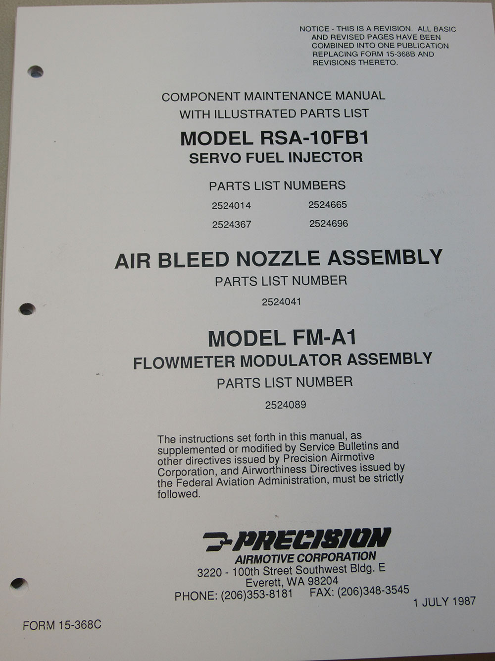 MANUAL, RS-10FB1, OVERHAUL