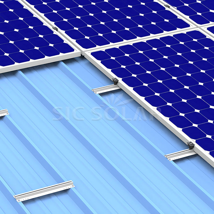 Mini Rail Metal Roof Solar Rack